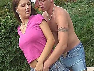 Young Busty Claire 69ing Outdoors
