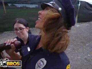 BANGBROS - Lucky Suspect Gets Tangled Up With Some great enticing Female Cops