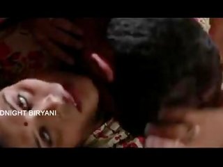 Indian Mallu Aunty adult video bgrade film with boobs press scene At Bedroom - Wowmoyback