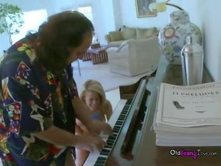 Ron Jeremy Playing Piano For sexy Young Big Tit enchantress